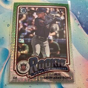 Pete Crow-Armstrong ROOKIE CARD Cubs MLB Bowman Chrome